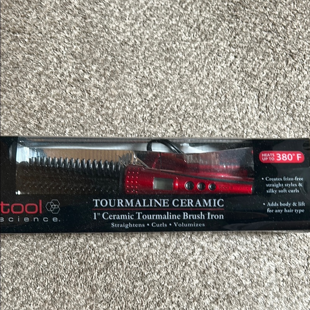 New Red Ceramic Tourmaline Brush Iron